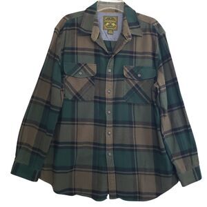 Anchorage Men's XL Plaid Flannel Button Down Shirt (Not Lined)